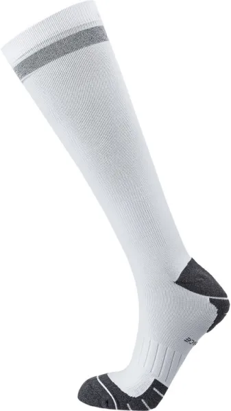 Endurance Torent Reflective Long - Løpesokker med kompresjon - Hvit - Størrelse 35/38